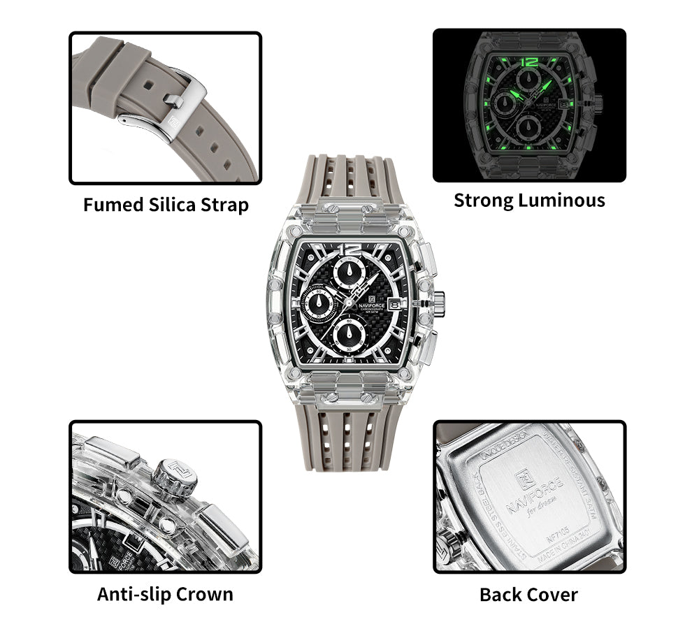 Crystal Sport Multifunction Chronograph Watch - Coffee
