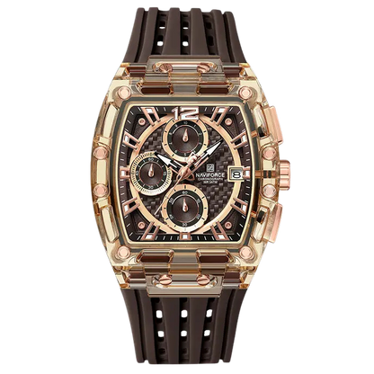 Crystal Sport Multifunction Chronograph Watch - Coffee