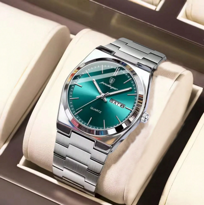 Axis Day-Date Quartz Watch | Teal