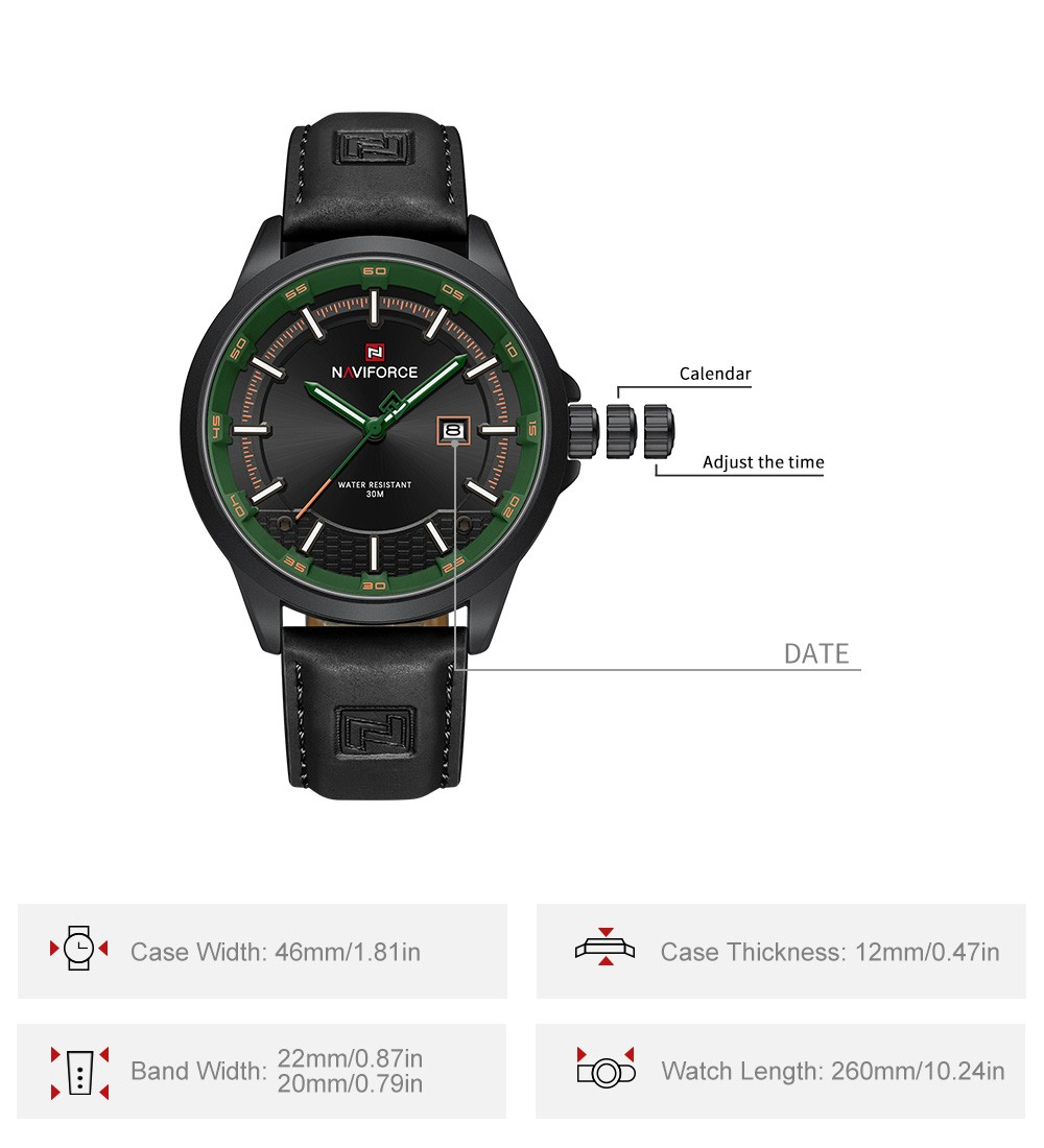 Pioneer Calendar Date Quartz Watch | Oud